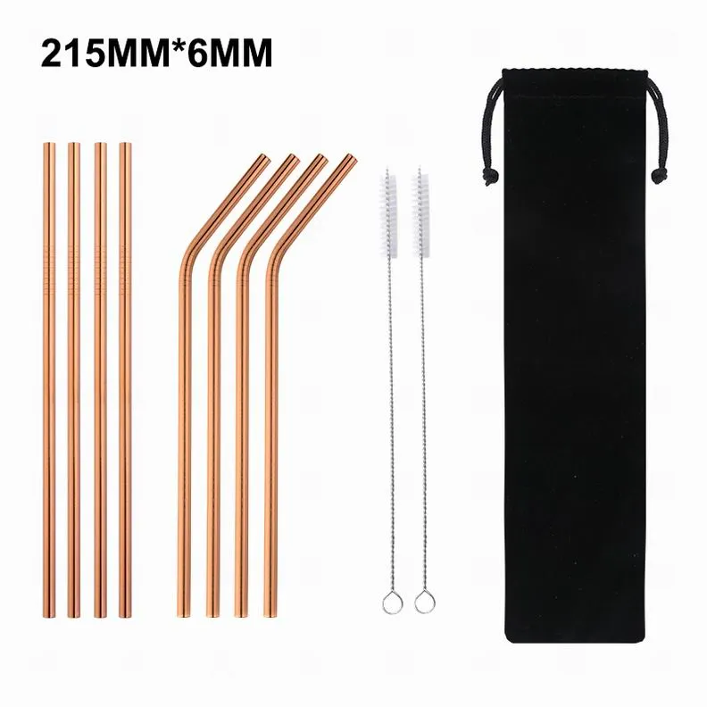 215mm*6mm environmentally friendly straw