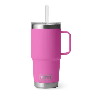 25 oz. / 739ml Straw Mug w/ Straw Lid -  Wildflower Fuchsia