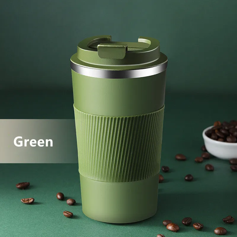 380Ml/510Ml Double Stainless Steel Coffee Thermos Mug With Non-Slip Case Car Vacuum Flask Travel Ins