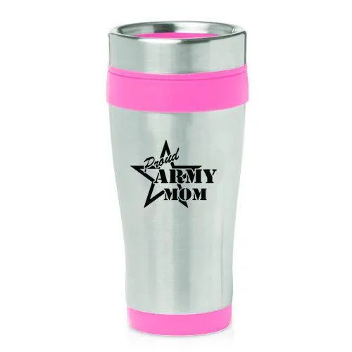 Army Mom Stainless Steel Travel Mug