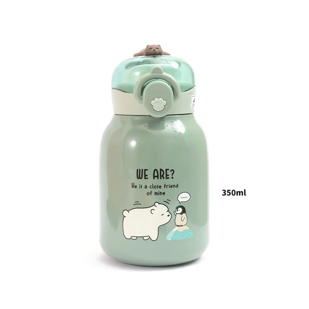 Bear think for you vaccum water-bottle.(350ML)