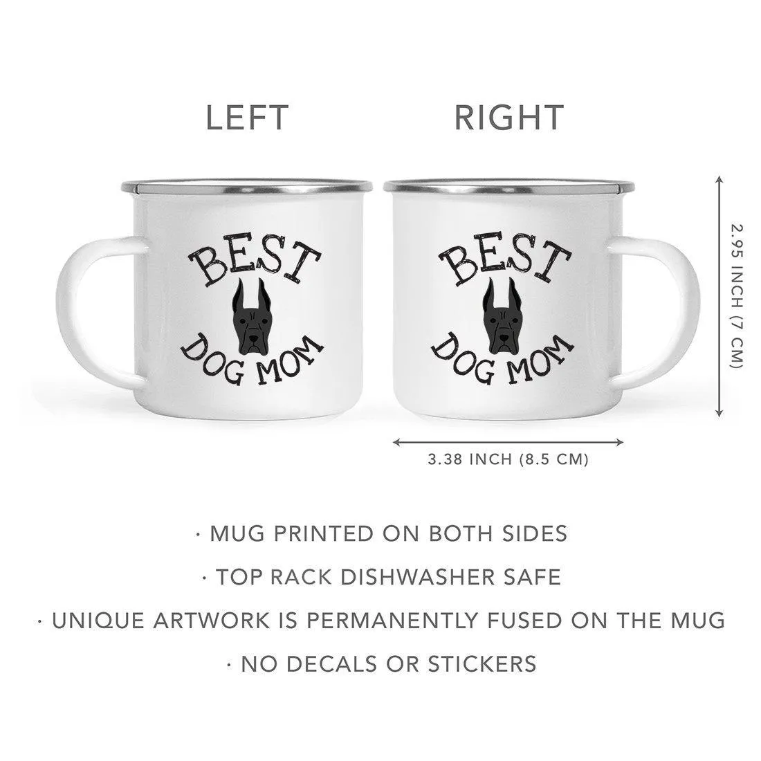 Best Dog Mom, Dog Graphic Campfire Coffee Mug