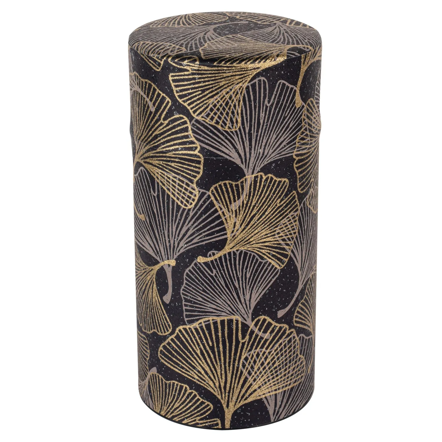 Black Ginkgo Premium Japanese Tea Caddy