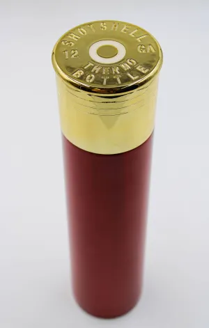 CALIBER GOURMET / CAMPCO - Shotgun Shell Red Thermo Bottle 1 Liter 13" Tall Insulated