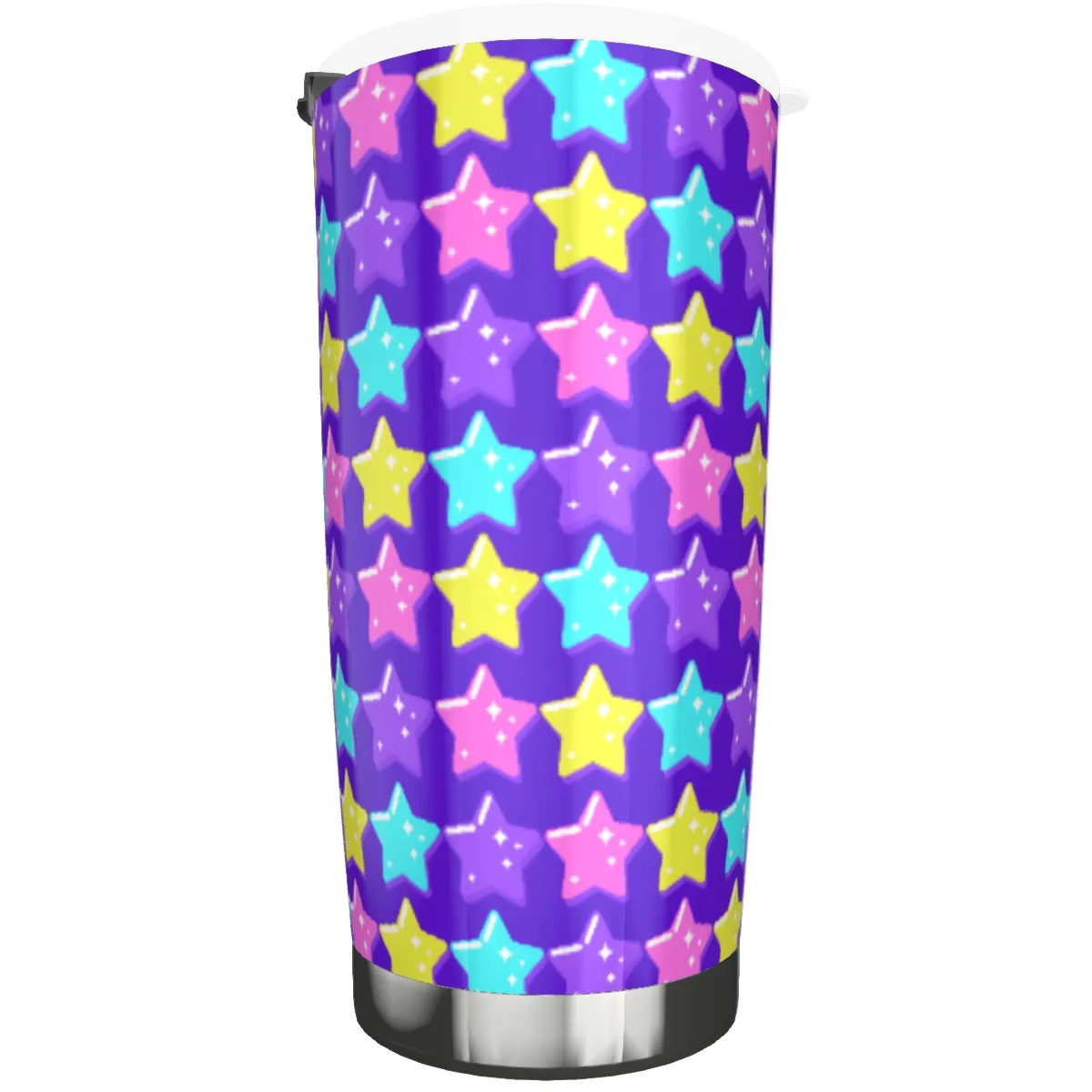 Electric Star Wave Indigo Purple Tumbler 20oz