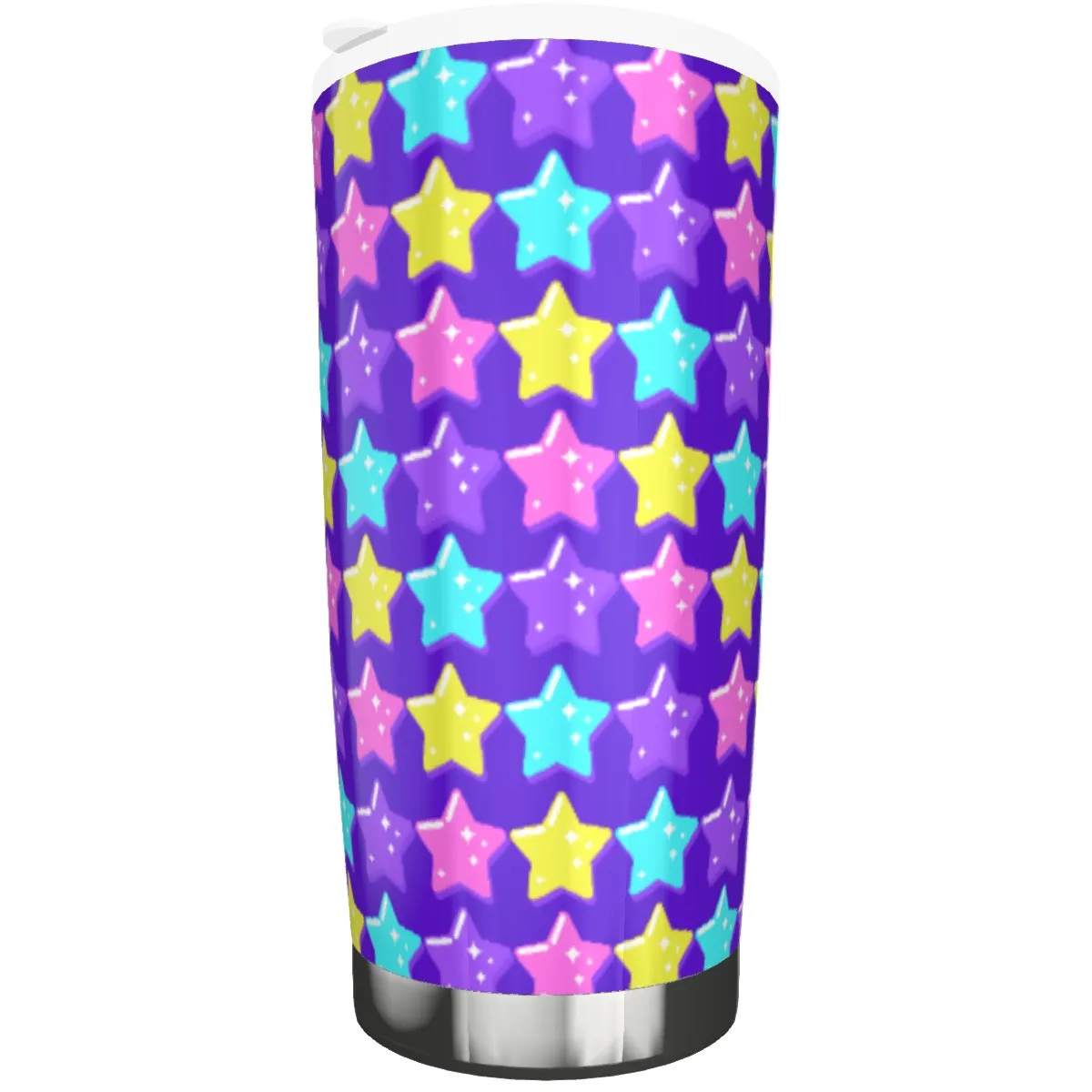 Electric Star Wave Indigo Purple Tumbler 20oz