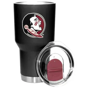 GameTime Sidekicks Seminoles 30oz Powder Coated Insulated Tumbler - Black