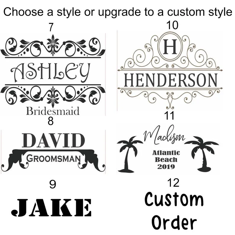 Groomsmen and Bridesmaid travel mug