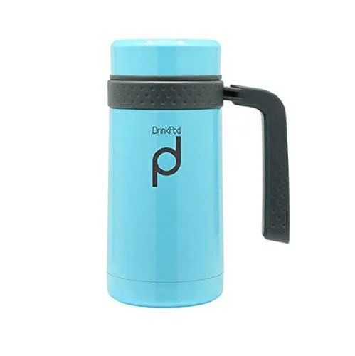 Grunwerg DrinkPod Stainless Steel Vacuum Mug 450ml Blue