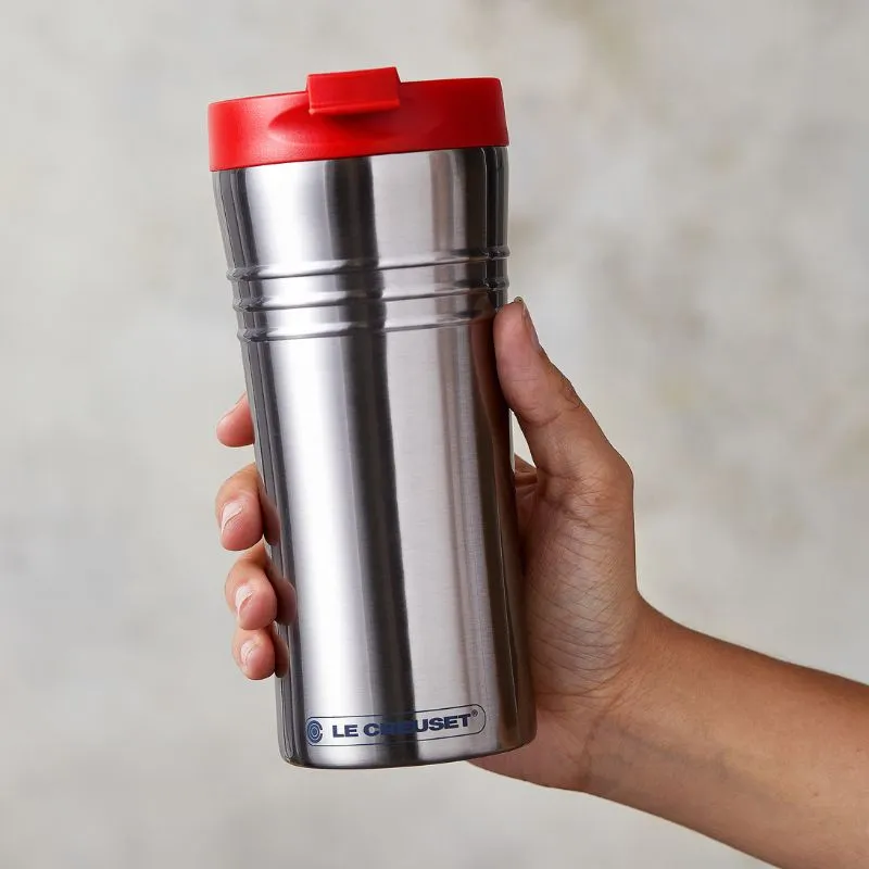 Le Creuset Stainless Steel Travel Mug Cerise