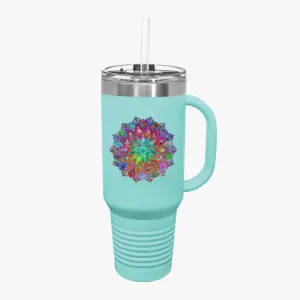 Mandala Art Insulated Travel Mug - The Perfect Stanley Alternative