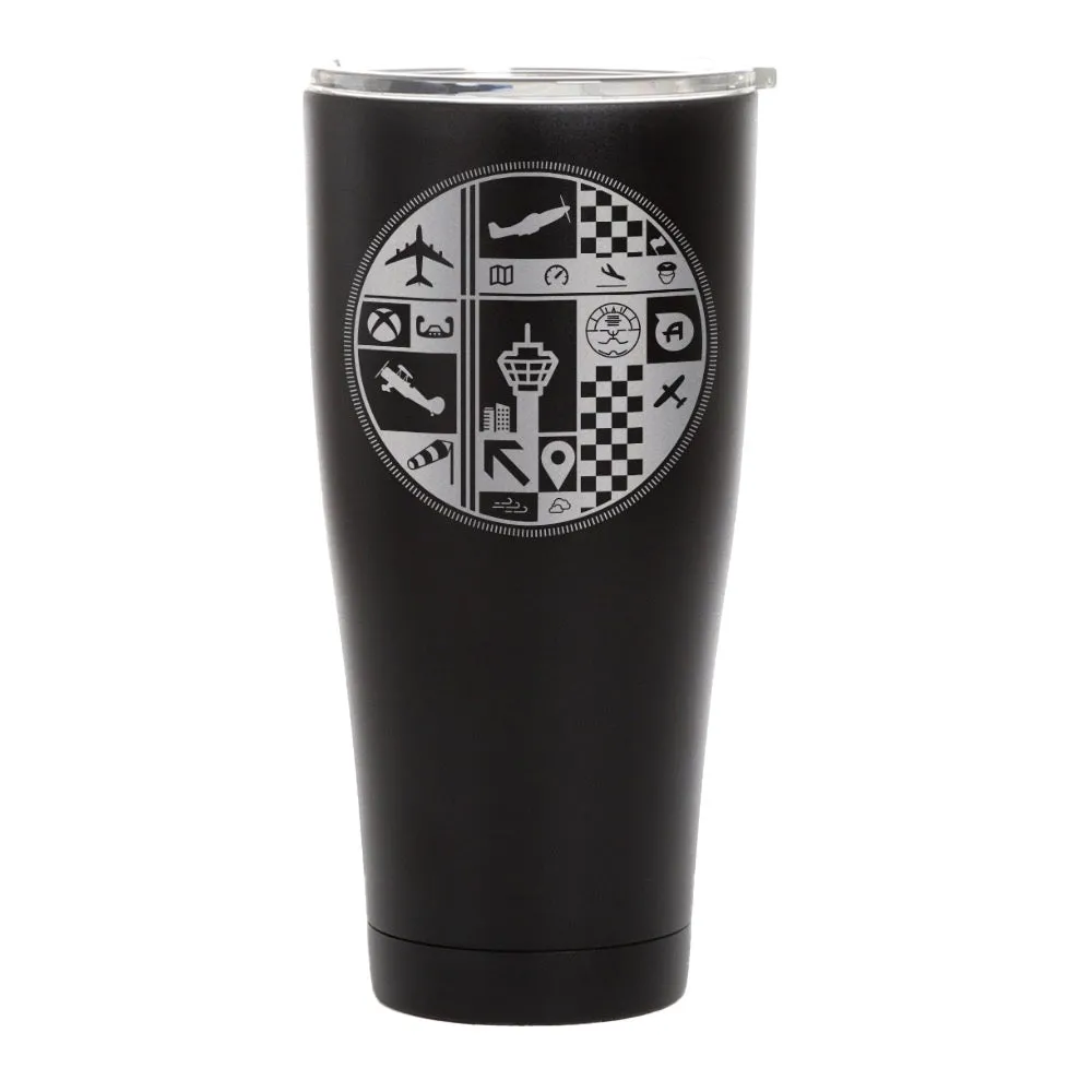 MS Flight Simulator 40th Anniversary Tumbler