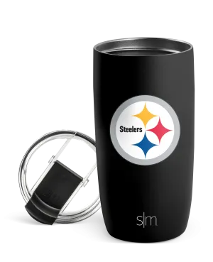 NFL Voyager Tumbler with Clear Flip Lid & Straw