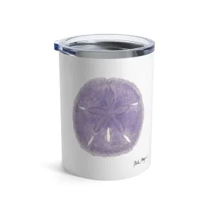 Purple Sand Dollar, 10 oz Steel Tumbler