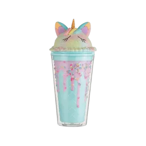 UNICORN AND ICE CREAM SHAPED WATER BOTTLE 450ML