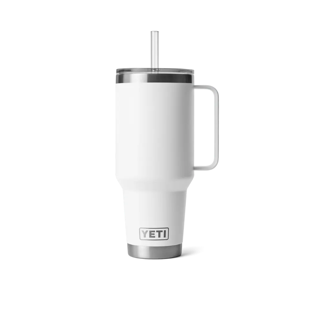 Yeti Rambler 42oz White Straw Mug